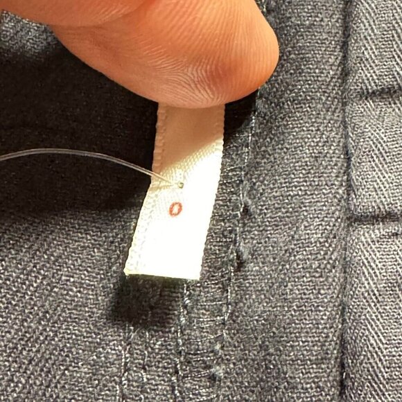 Free People Needed Breaking Trousers Mid Rise Pleating 100% Cotton Black‎ Size 0 - Picture 10 of 16